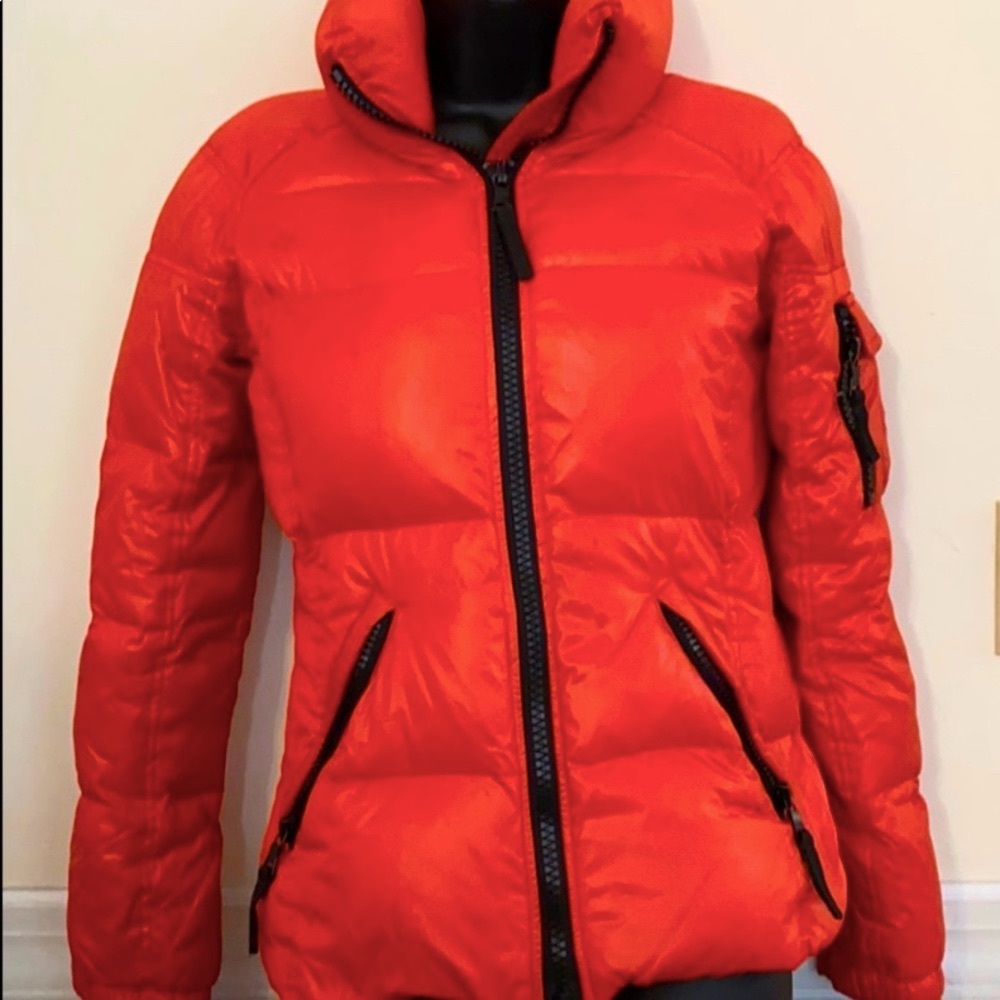 Sam Freestyle Red Down Ski Jacket Puffer Coat XS
